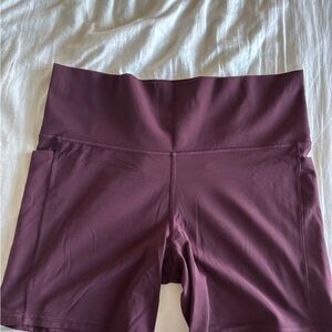 Athleta Women's High-Rise Plum Bike Shorts